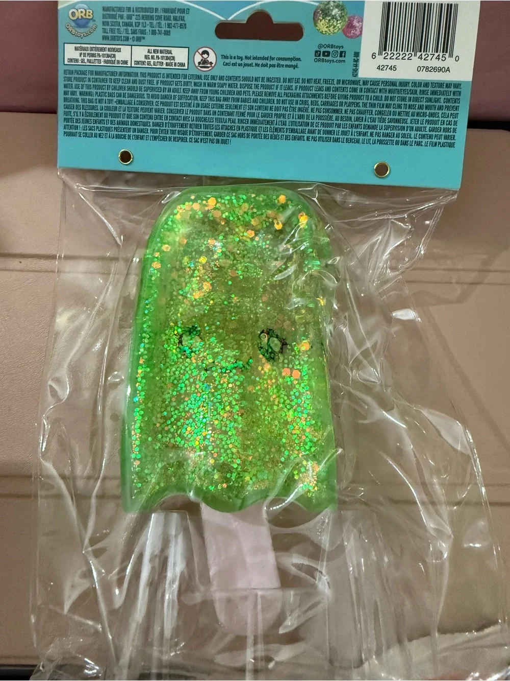 Sugar Swaps Glittery Green Popsicle Squishy Toy - Kids Learning Toy